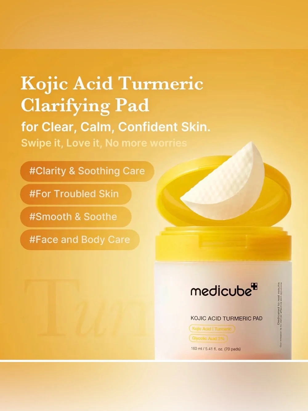 Medicube Kojic Acid Turmeric Pads – $31 Retail